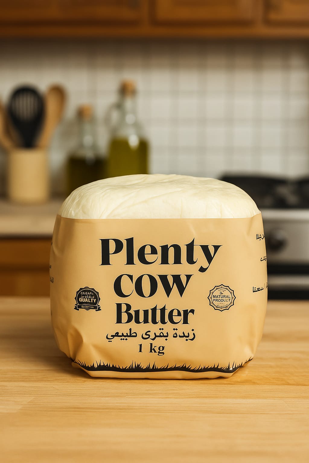 بلنتي زبدة بقري طبيعي  وزن 1 كيلو